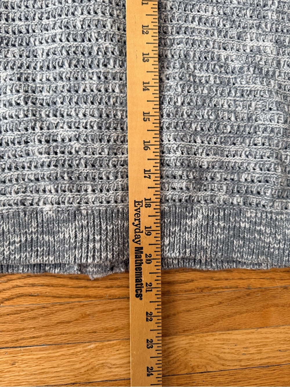 Lucky Brand Heather Gray Knit Short Sleeve Button Cardigan - Picture 3 of 5